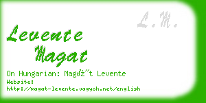 levente magat business card